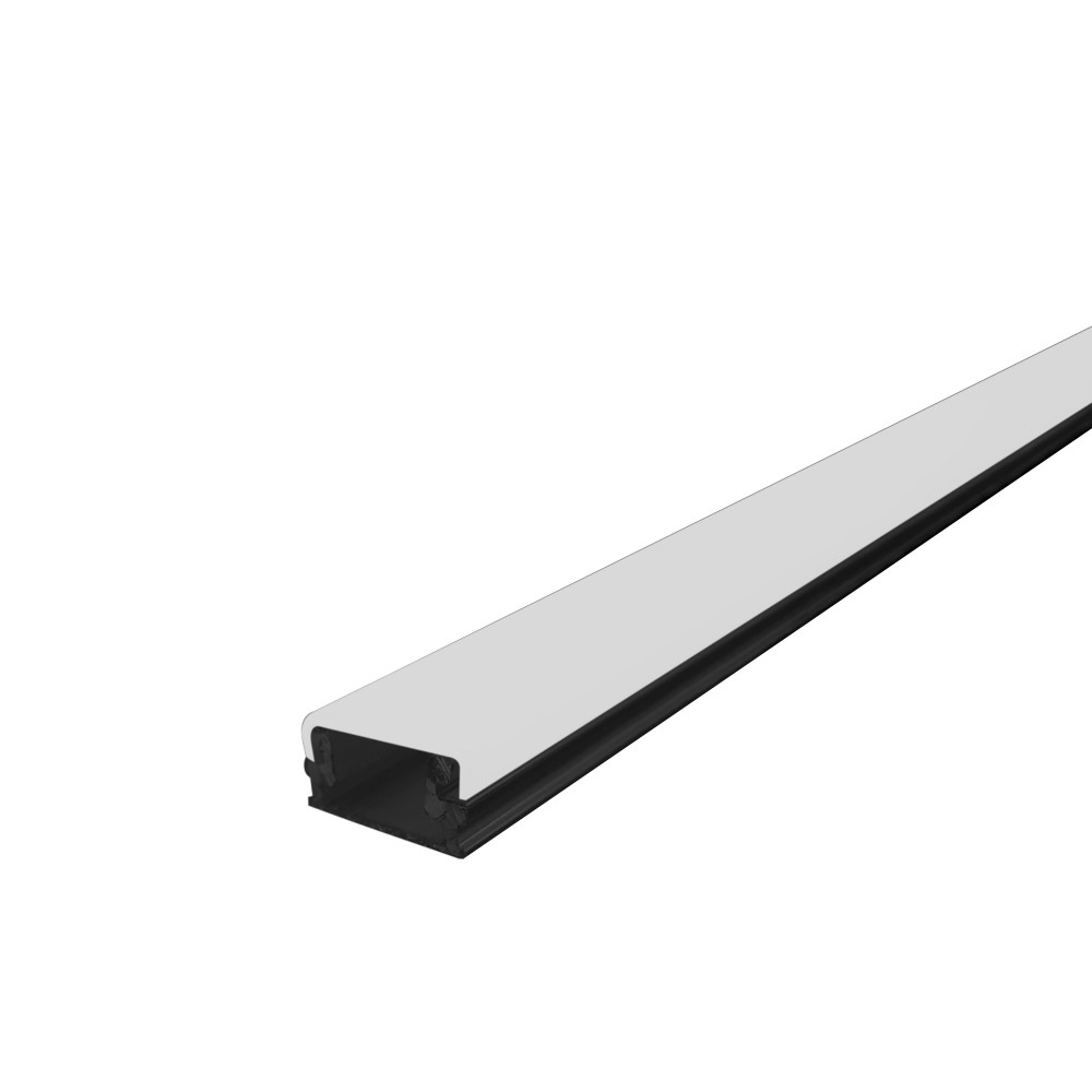 Perfil AL 1207 Sobrepor Preto 2 M