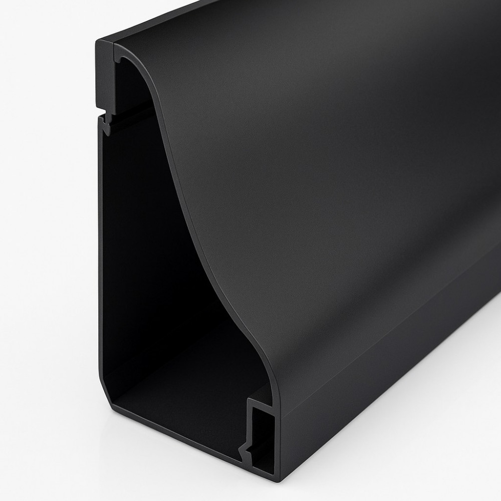 Perfil AL 7069 Sanca Preto 3 m