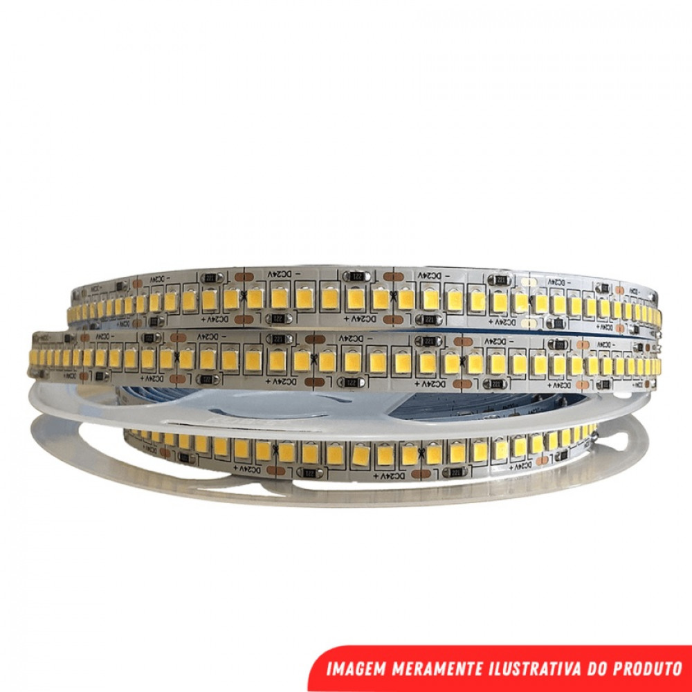 Fita 128 Leds Digital 24V IP20 12W 8mm 4000K R 5M