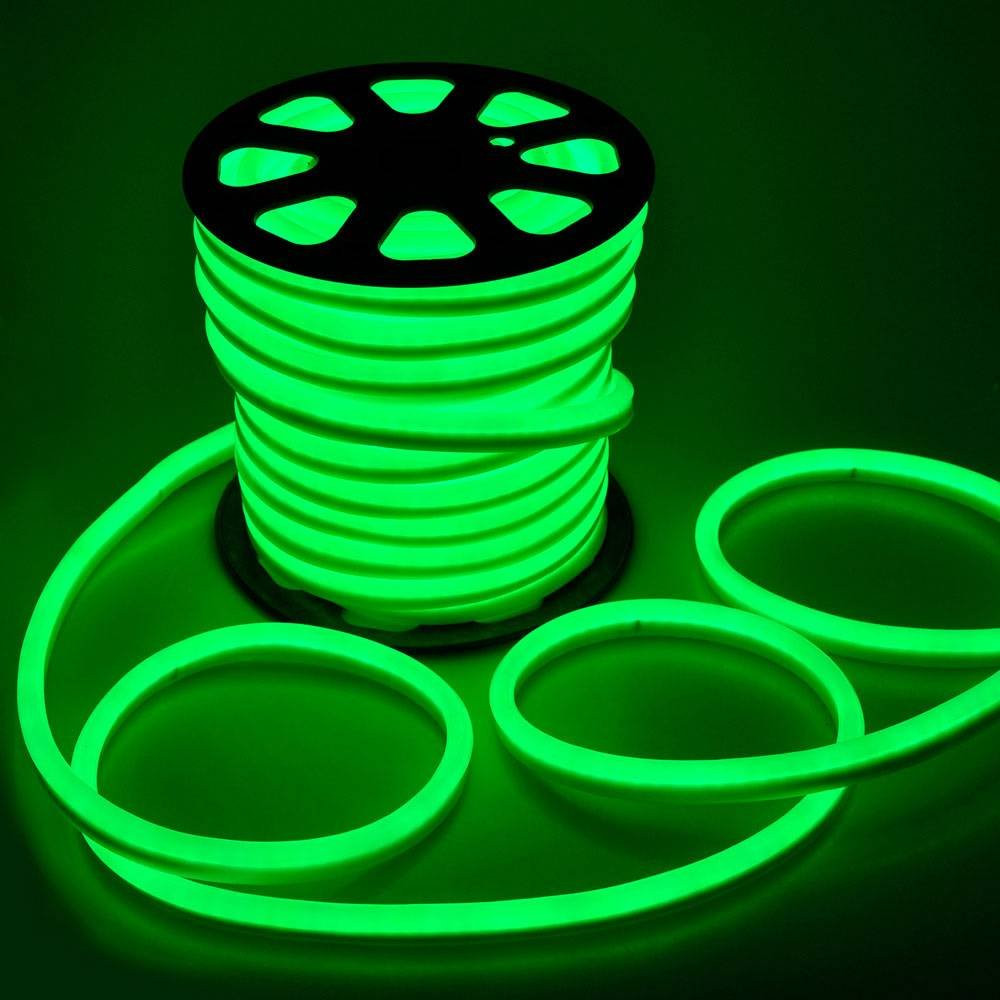 Fita Led Neon Green 24v IP65 2w Rolo 50mt (Ow)