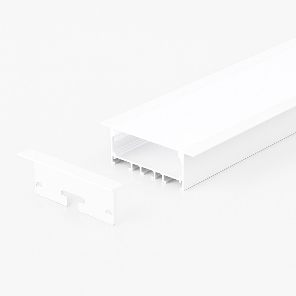 Perfil AL 6020 Embutir Branco 6 m
