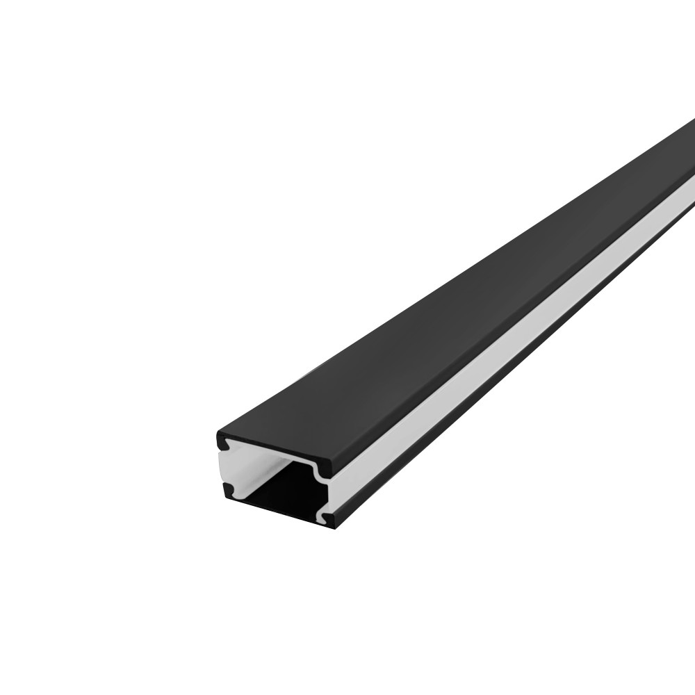 Perfil AL 2313 Sobrepor Preto 2 m