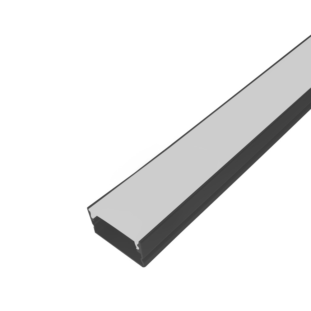 Perfil AL 3015 Sobrepor Preto 3 M