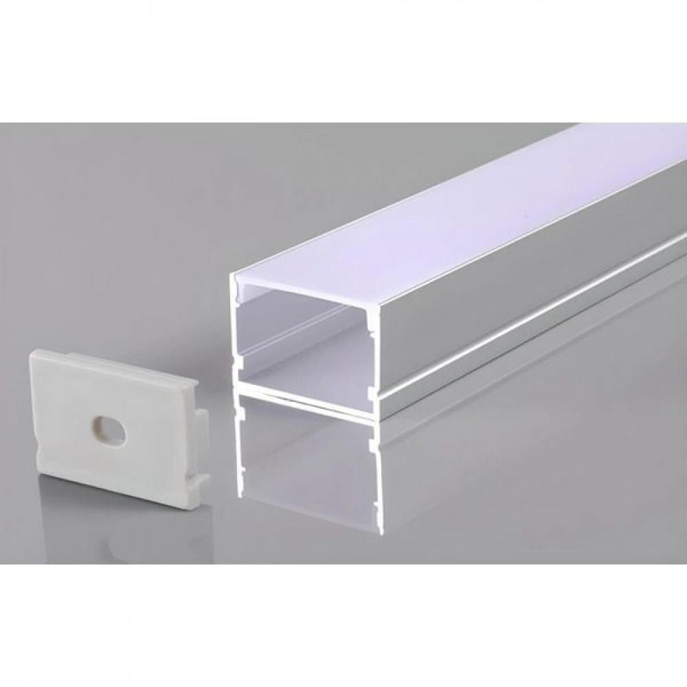 Perfil AL 3020 Piso Fachada Branco 3 m