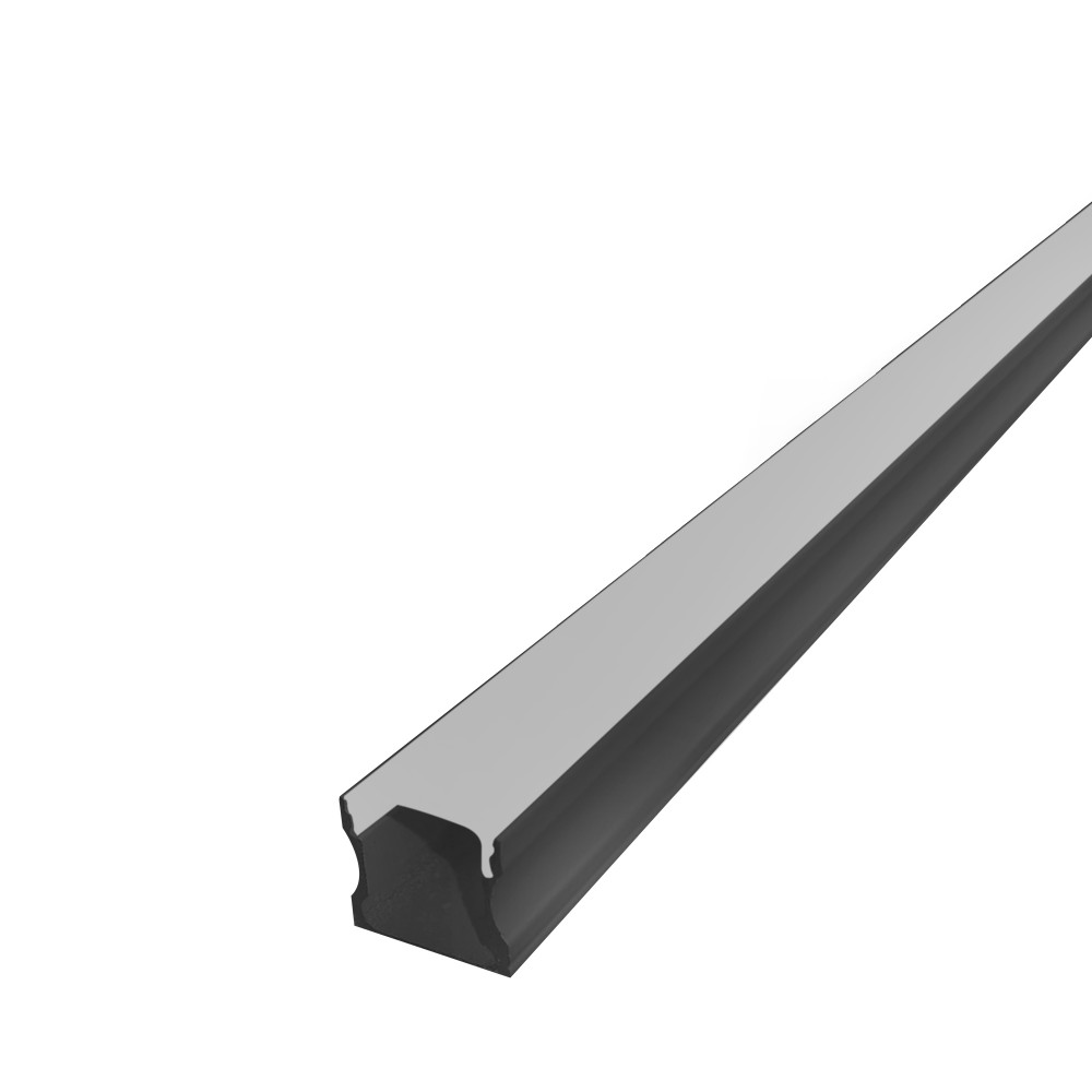 Perfil AL 1714 Sobrepor Preto 6 M