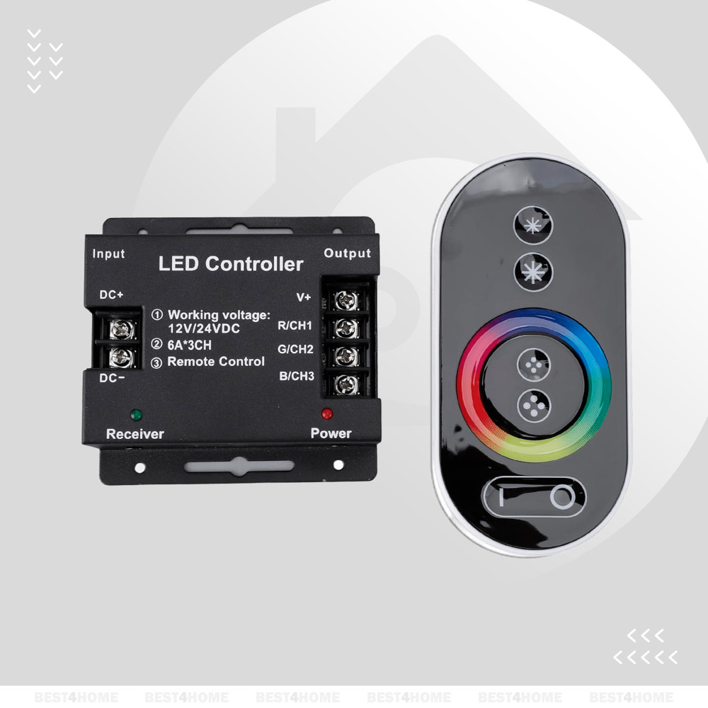 Controlador/Dimerizador RGB c/ Controle