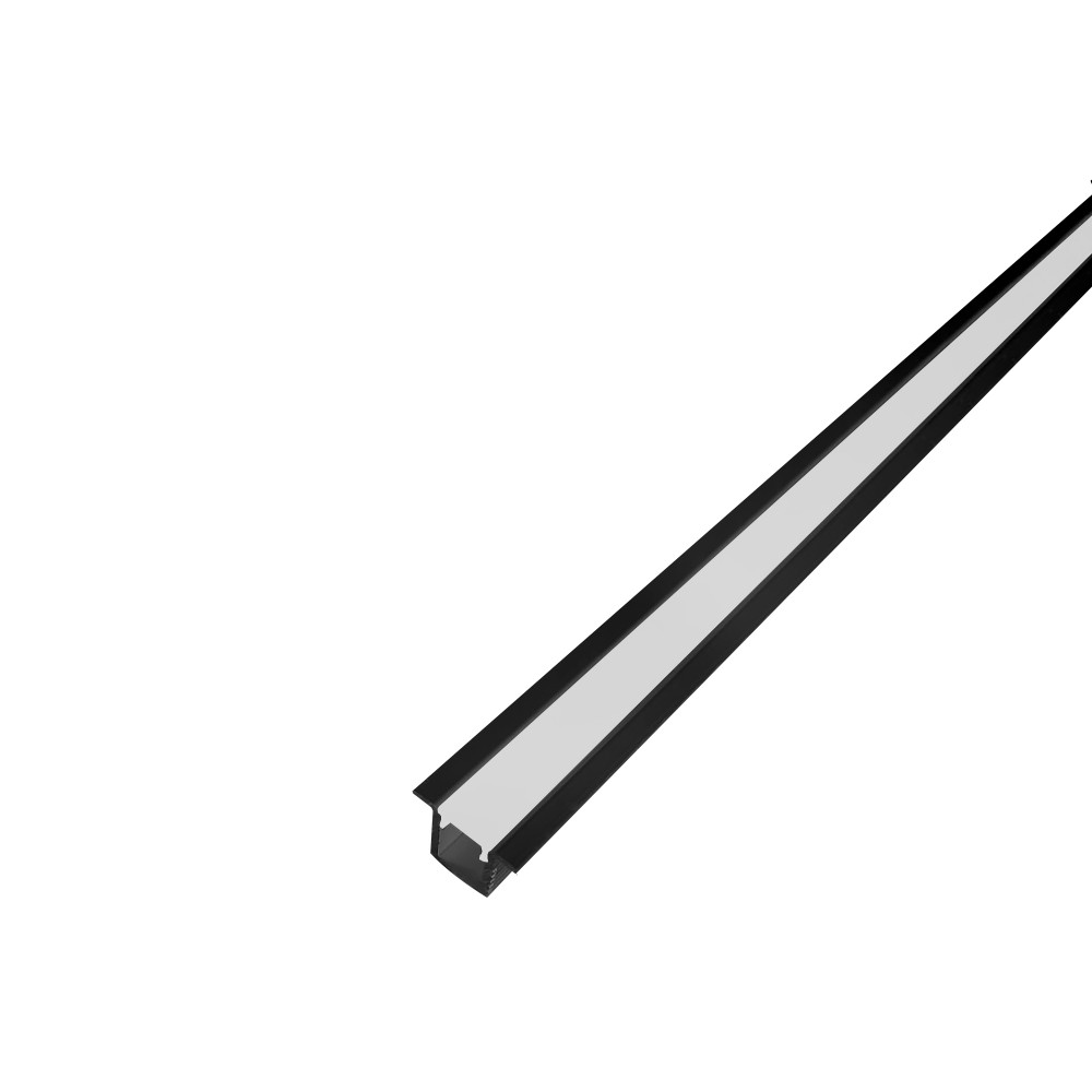 Perfil AL 2315 Embutir Preto 2 M