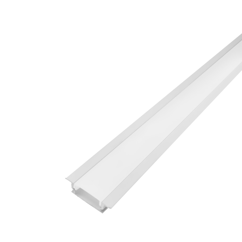 Perfil AL 2407 Embutir Branco 3 m