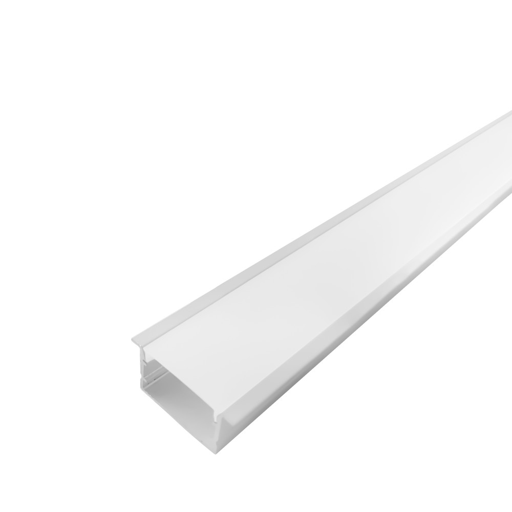 Perfil AL 3315 Embutir Branco 6 m