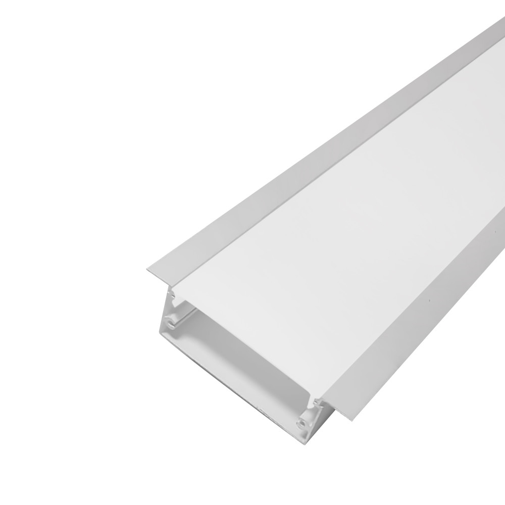 Perfil AL 6420 Embutir Branco 6 m