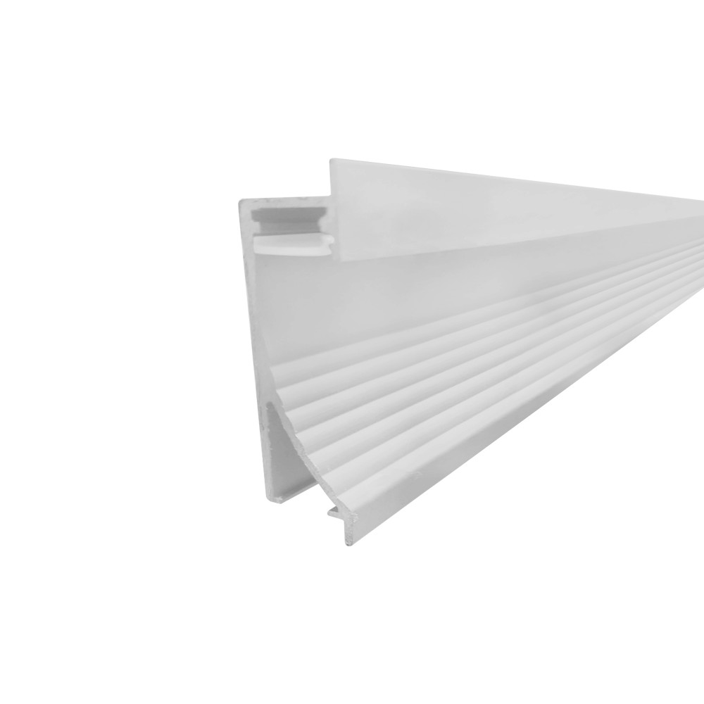 Perfil AL 7016 Rodapé Branco 6 m
