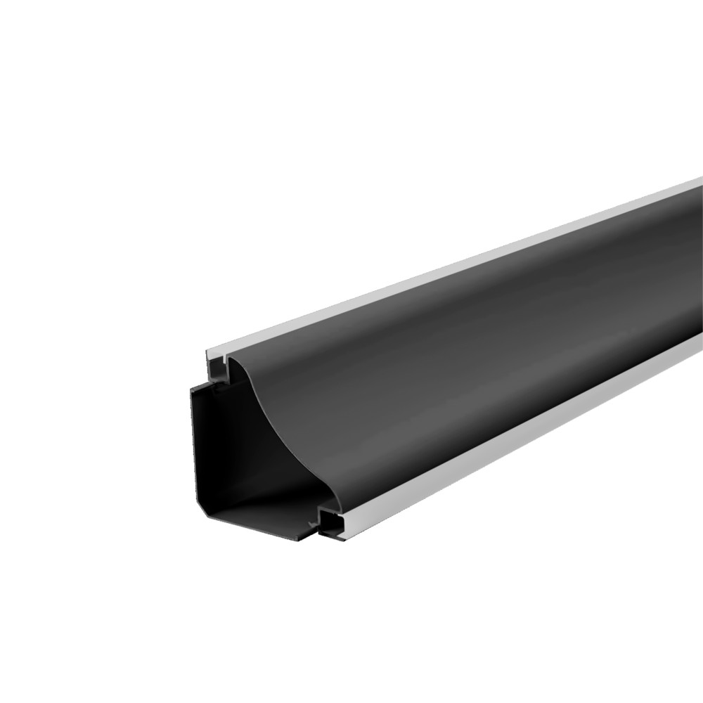 Perfil AL 7069 Sanca Preto 2 m