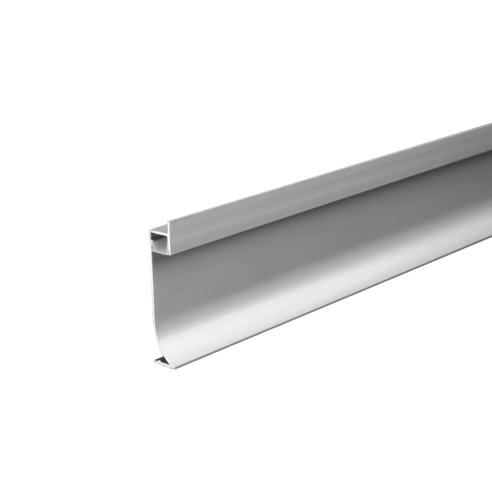 Perfil AL 7214 Rodapé Branco 6 m