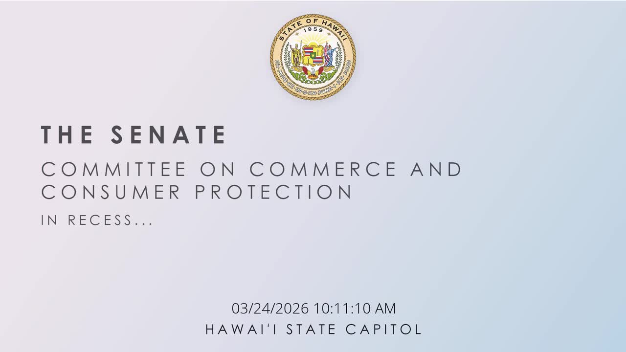 Senate Standing Committee on Commerce and Consumer Protection