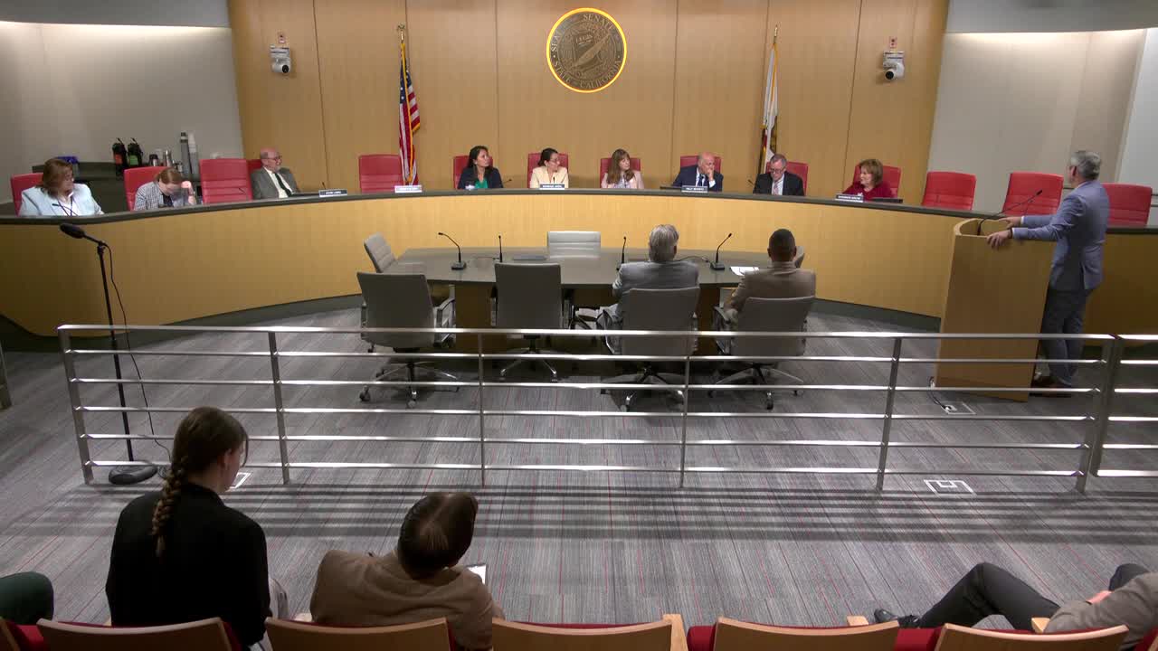 Senate Standing Committee on Natural Resources and Water