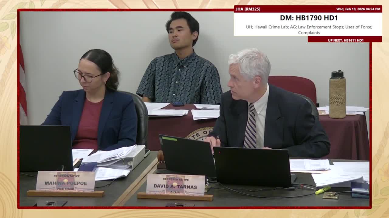 House Standing Committee on Judiciary & Hawaiian Affairs