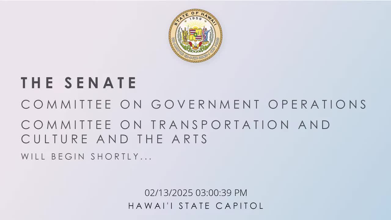 Senate Standing Committee on Government Operations