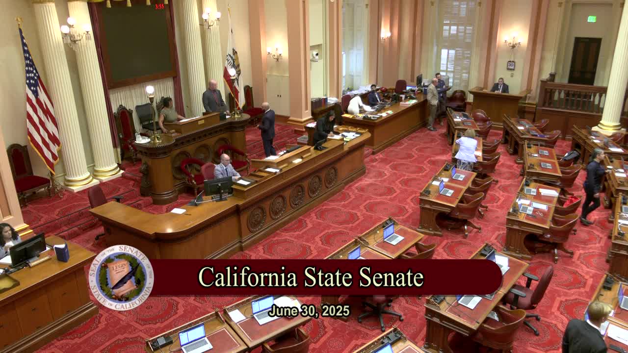 Senate Floor Video