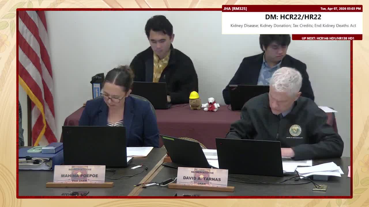 House Standing Committee on Judiciary & Hawaiian Affairs