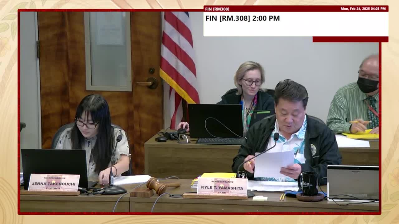 House Standing Committee on Finance