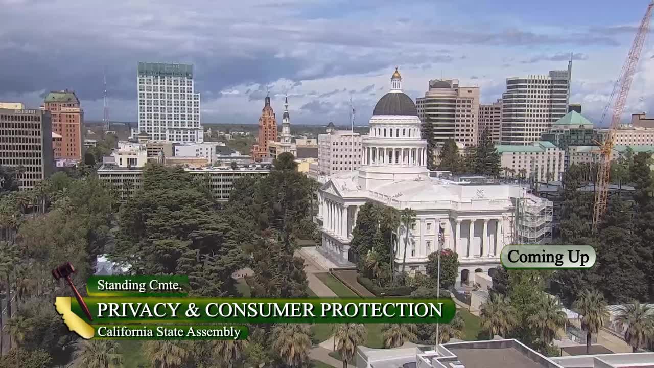Assembly Standing Committee on Privacy and Consumer Protection Video