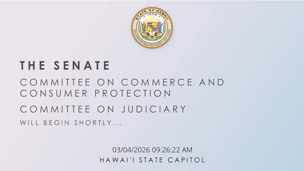 Senate Standing Committee on Commerce and Consumer Protection