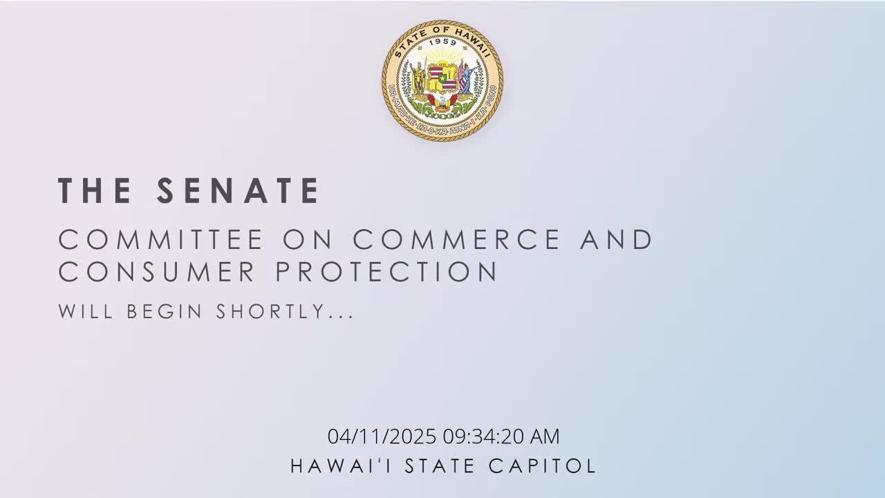 Senate Standing Committee on Commerce and Consumer Protection