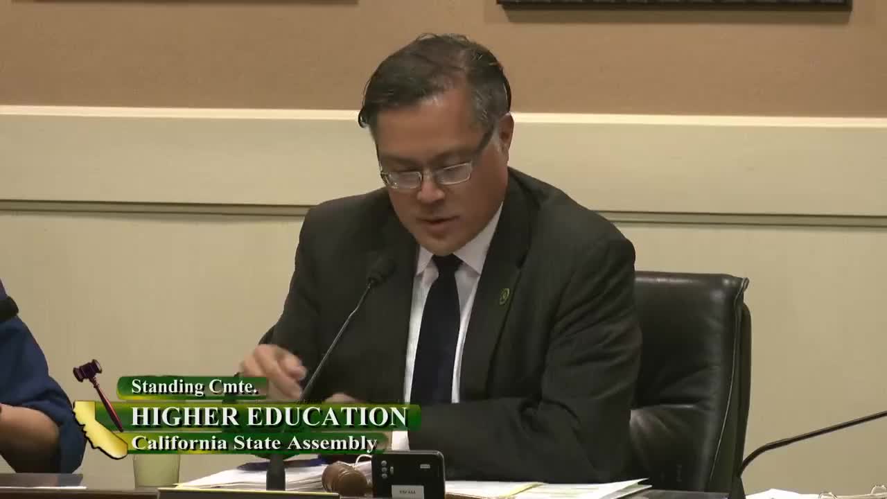 Assembly Standing Committee on Higher Education