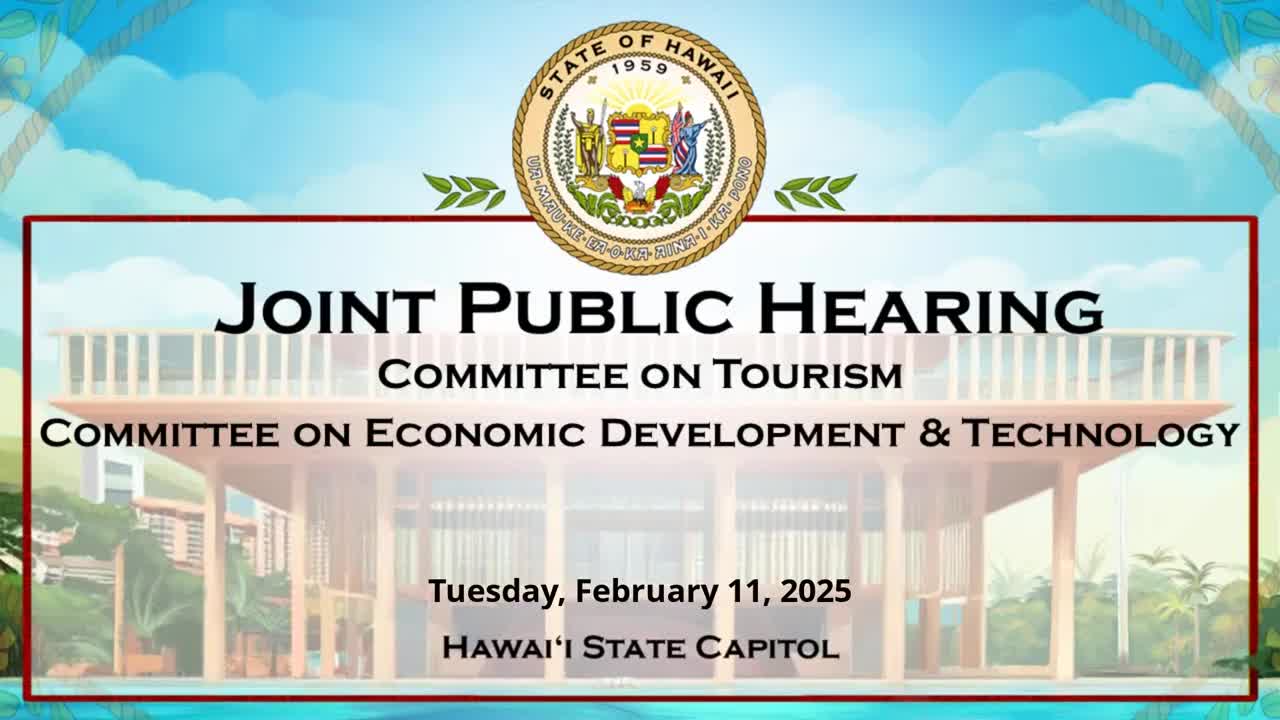 House Standing Committee on Tourism