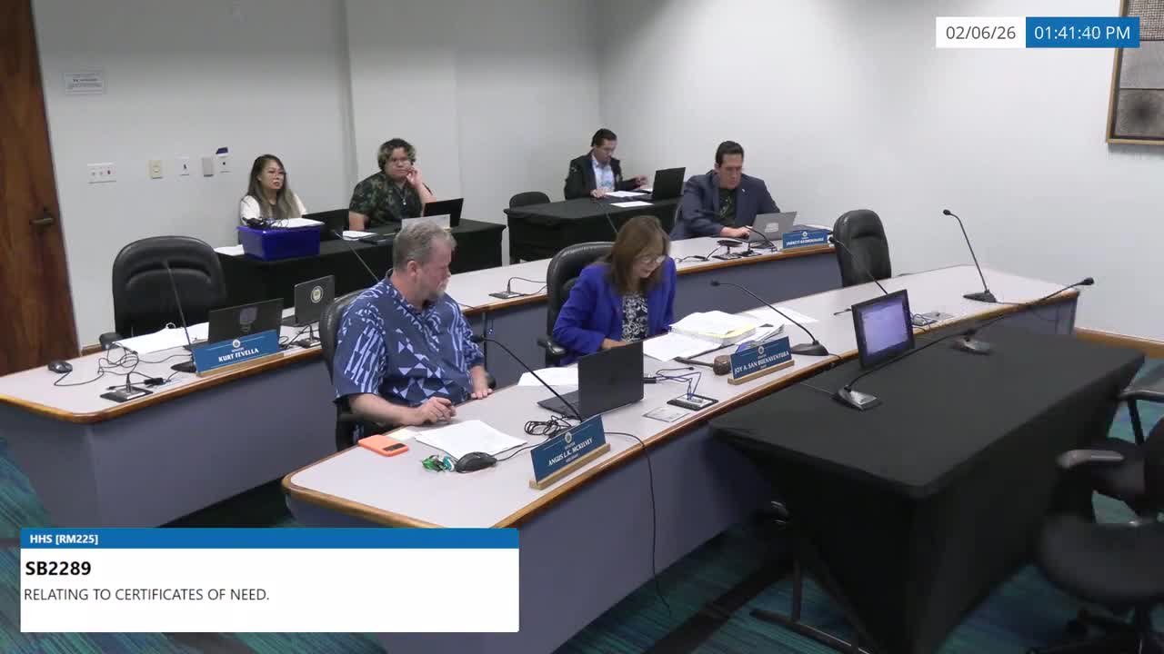 Senate Standing Committee on Health and Human Services