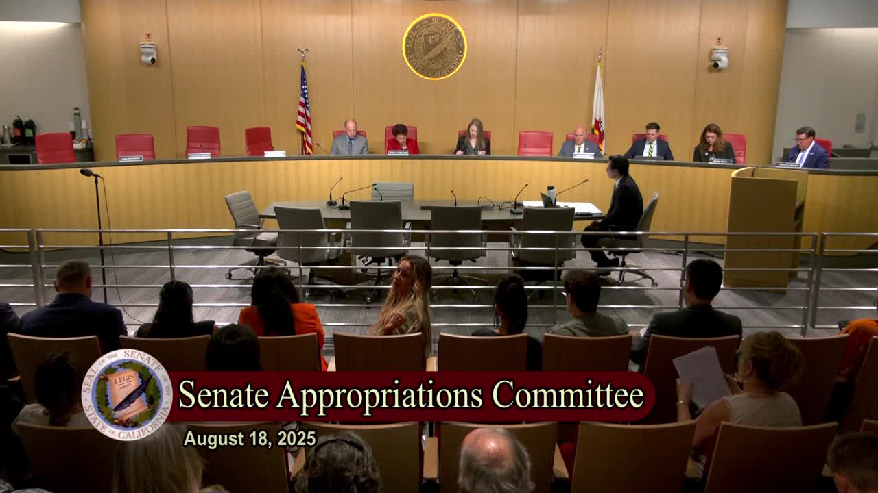Senate Standing Committee on Appropriations