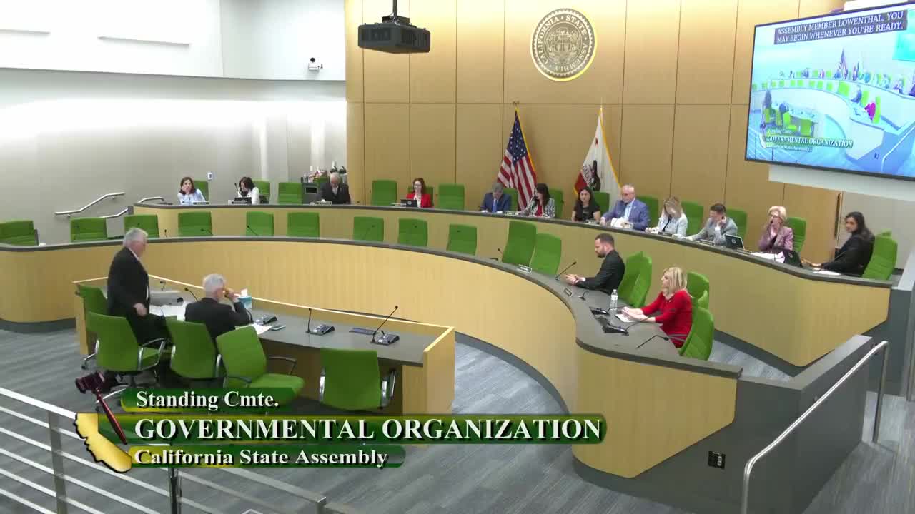 Assembly Standing Committee on Governmental Organization