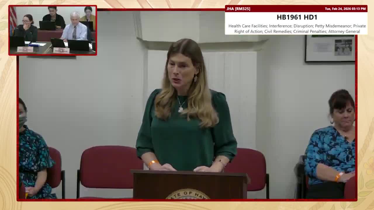 House Standing Committee on Judiciary & Hawaiian Affairs