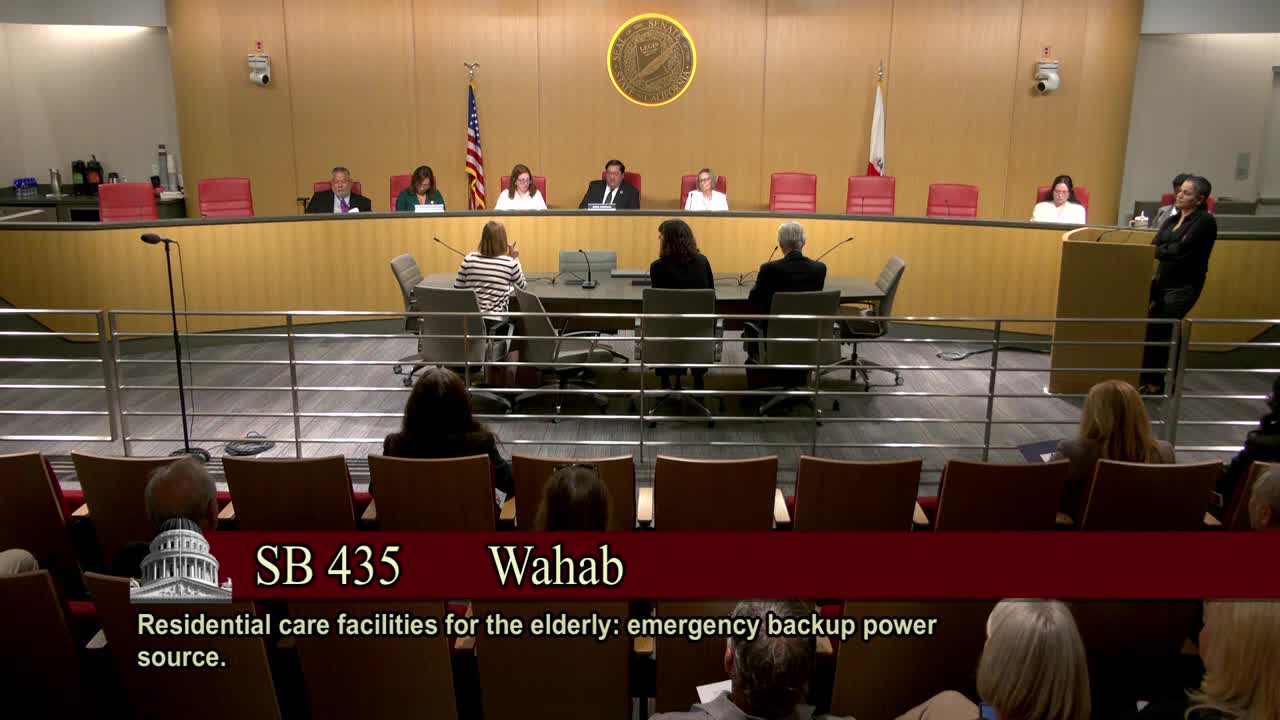 Senate Standing Committee on Human Services