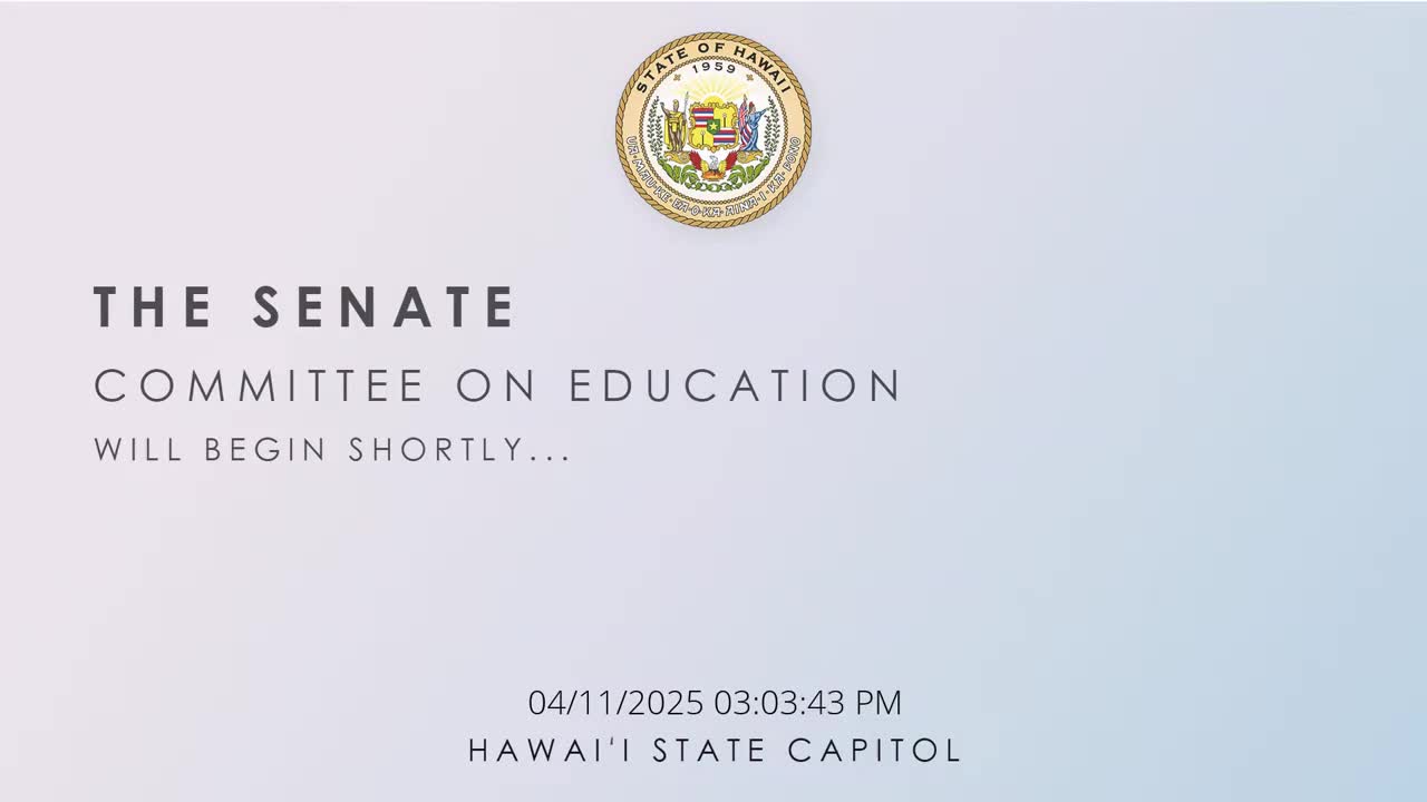 Senate Standing Committee on Education