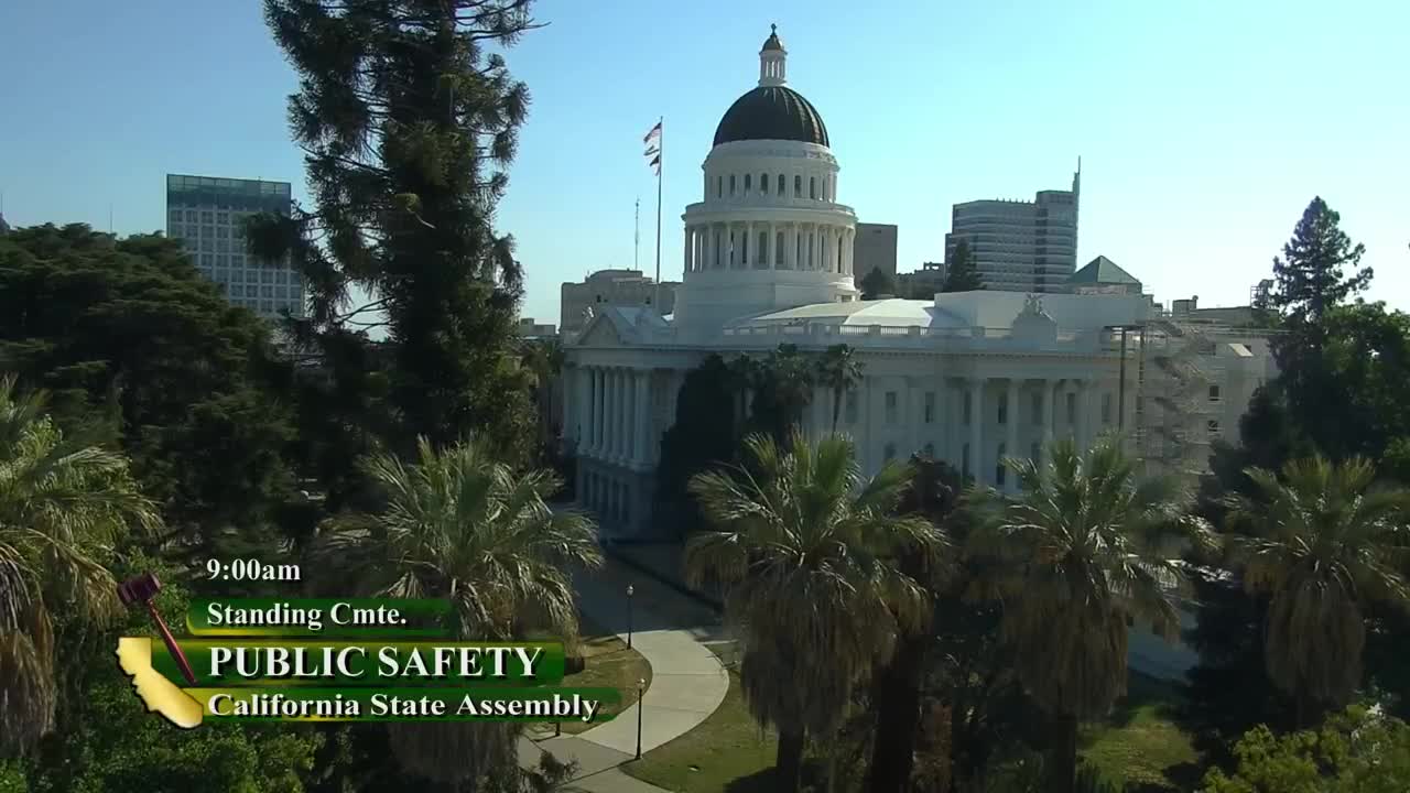Assembly Standing Committee on Public Safety Video