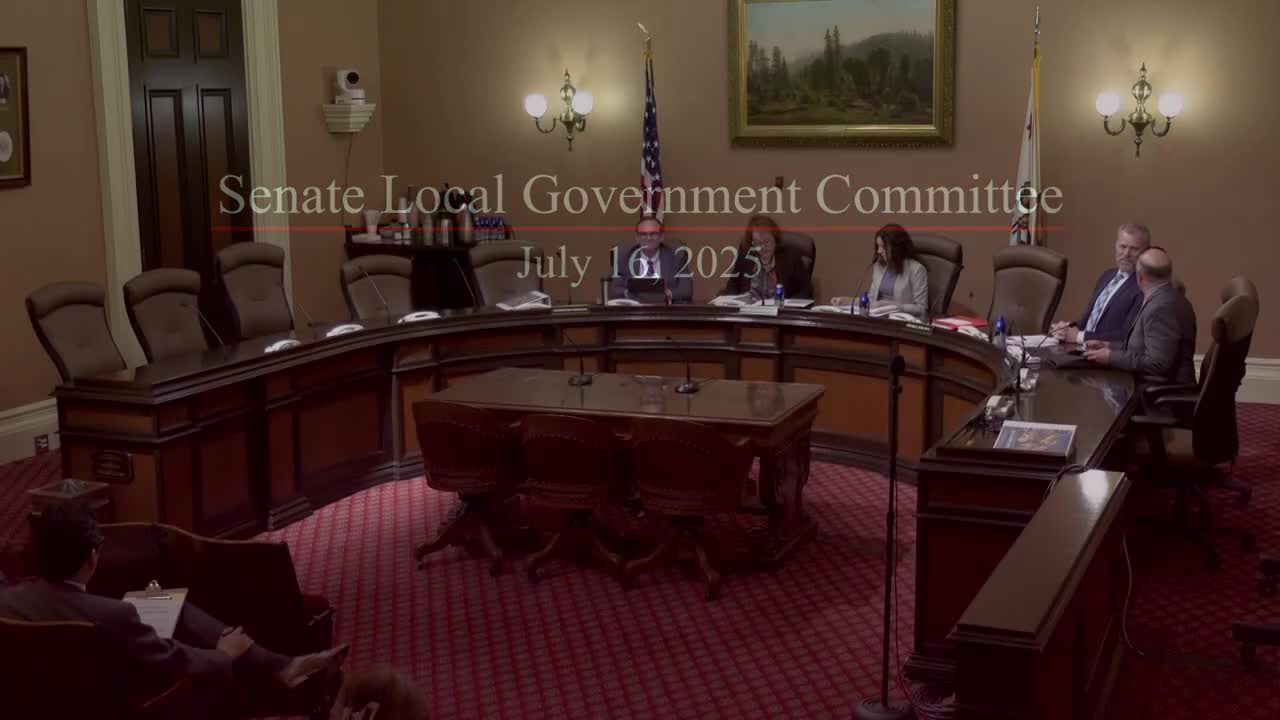 Senate Standing Committee on Local Government