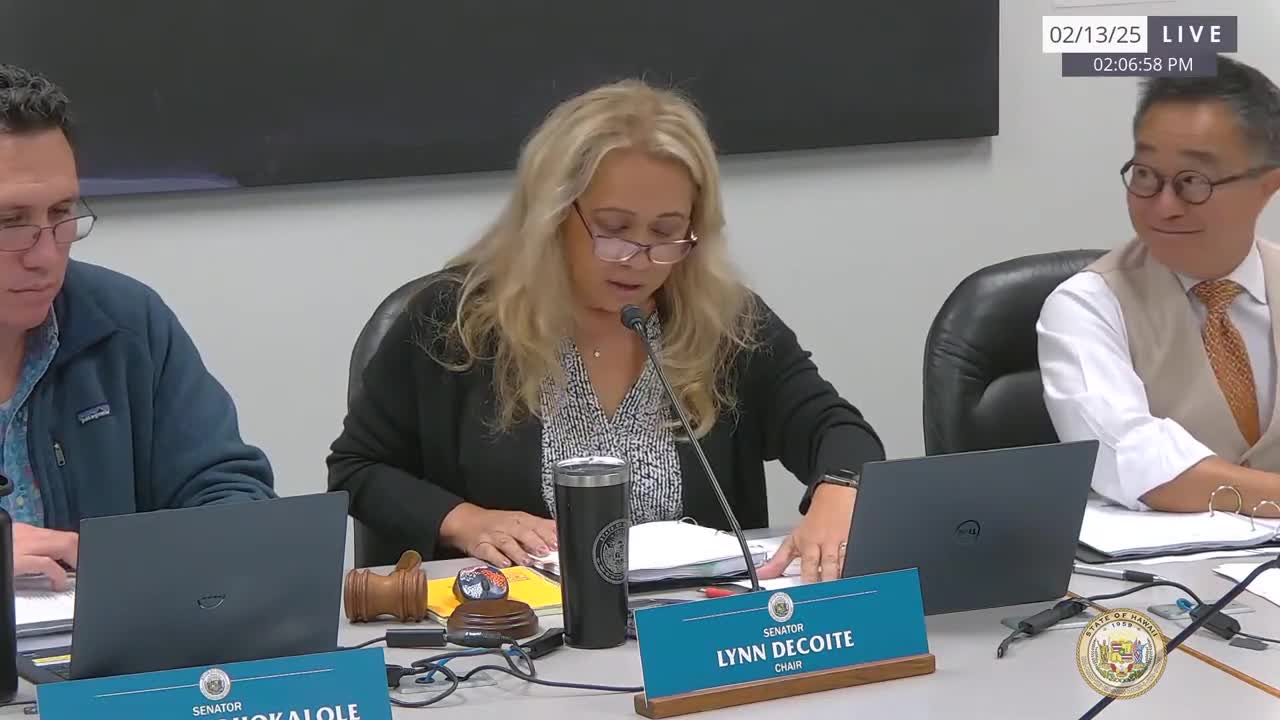 Senate Standing Committee on Agriculture and Environment