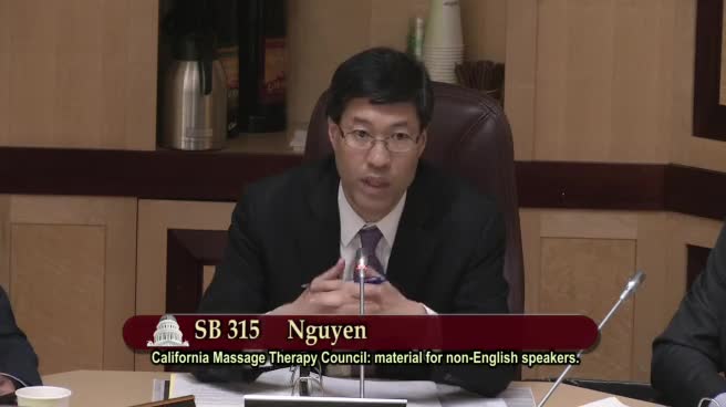 Senate Standing Committee on Business, Professions and Economic Development