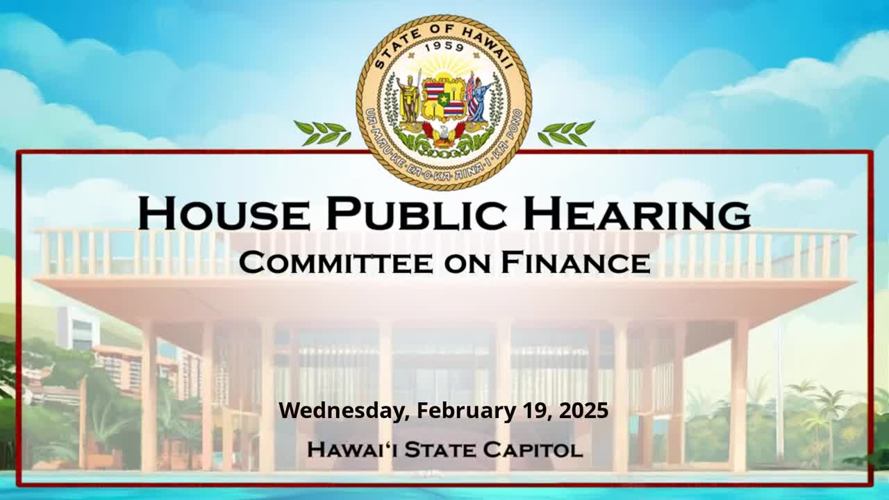 House Standing Committee on Finance
