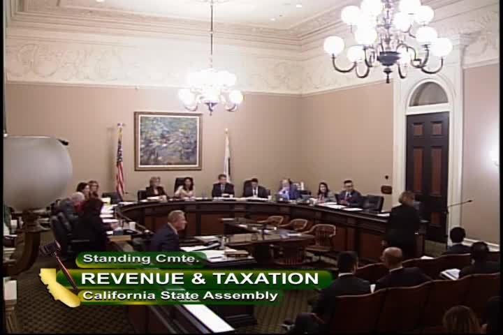 Assembly Standing Committee on Revenue and Taxation