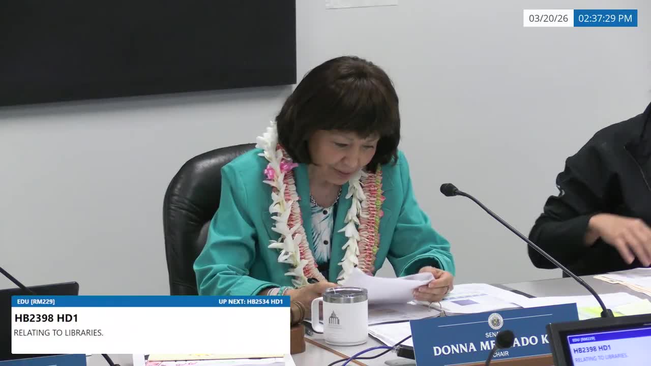 Senate Standing Committee on Education