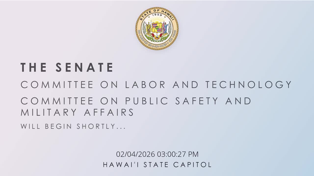 Senate Standing Committee on Labor and Technology