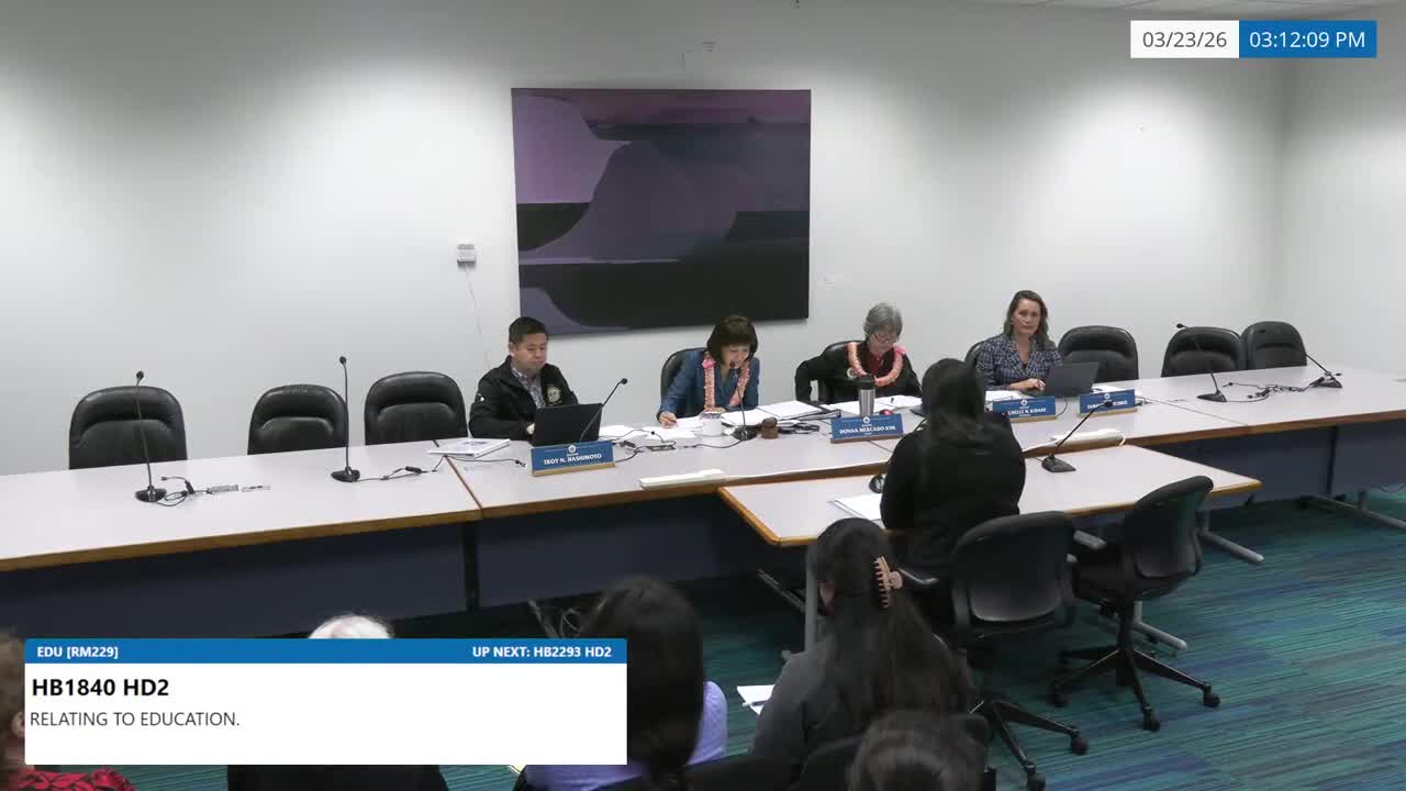Senate Standing Committee on Education