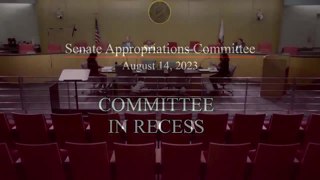 Senate Standing Committee on Appropriations