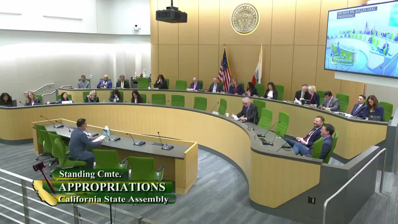 Assembly Standing Committee on Appropriations