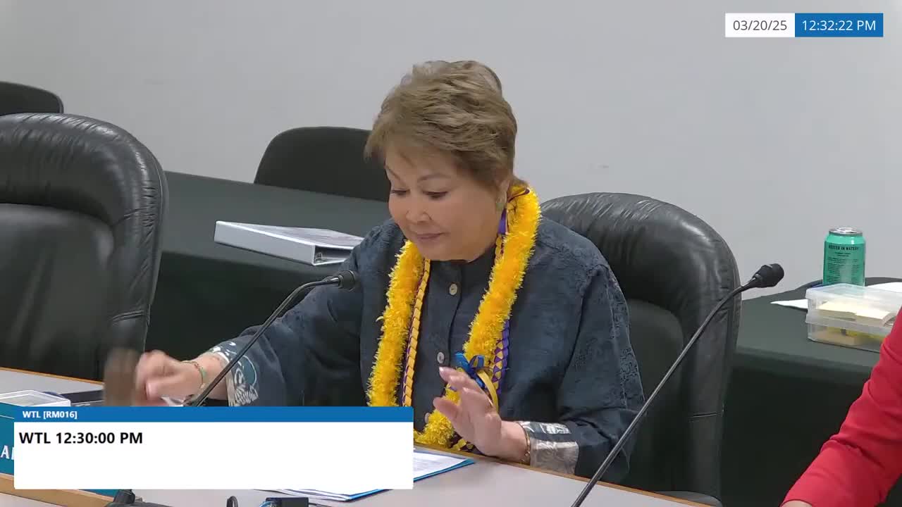 Senate Standing Committee on Water and Land
