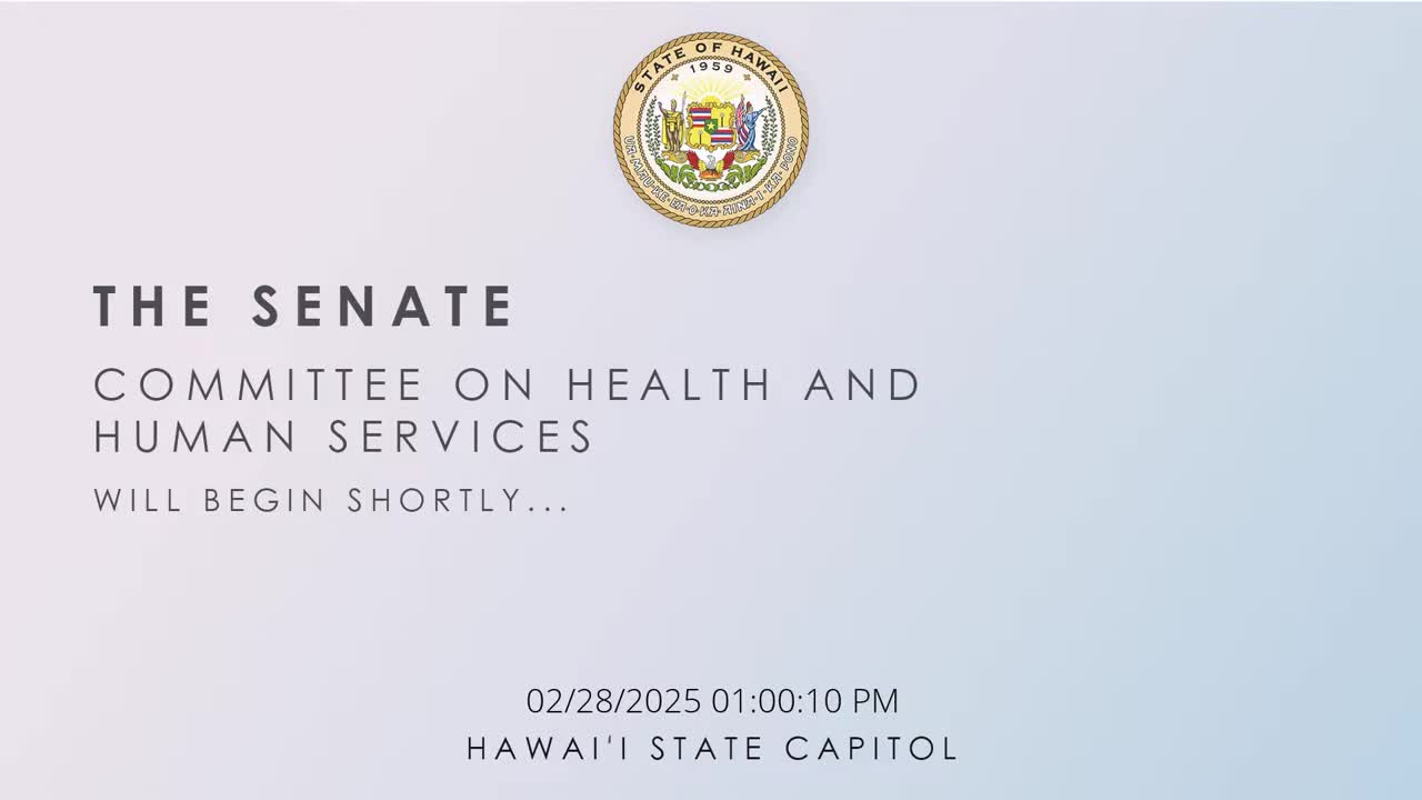 Senate Standing Committee on Health and Human Services