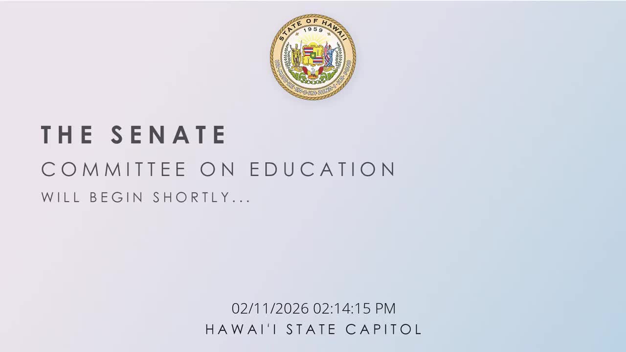 Senate Standing Committee on Education
