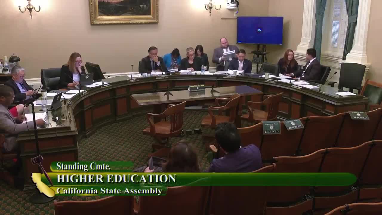 Assembly Standing Committee on Higher Education